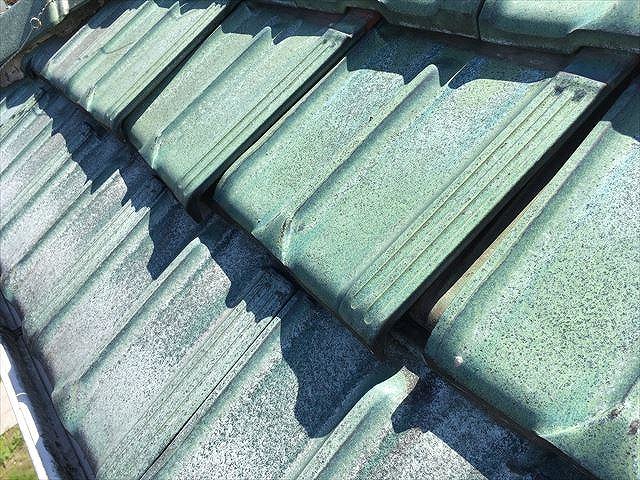 瓦がズレている